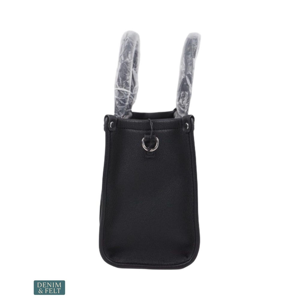 NEW Mario Valentino Syria Black Mini Tote Crossbody Quiet Luxury Satchel Bag - Picture 5 of 15